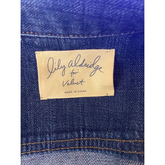 Lily Aldridge for Velvet By Graham & Spencer Denim Jacket For Women - S - Picture 5 of 6